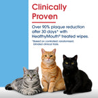 HealthyMouth® Dental Finger Wipes with Dental Topical Gel For Cats
