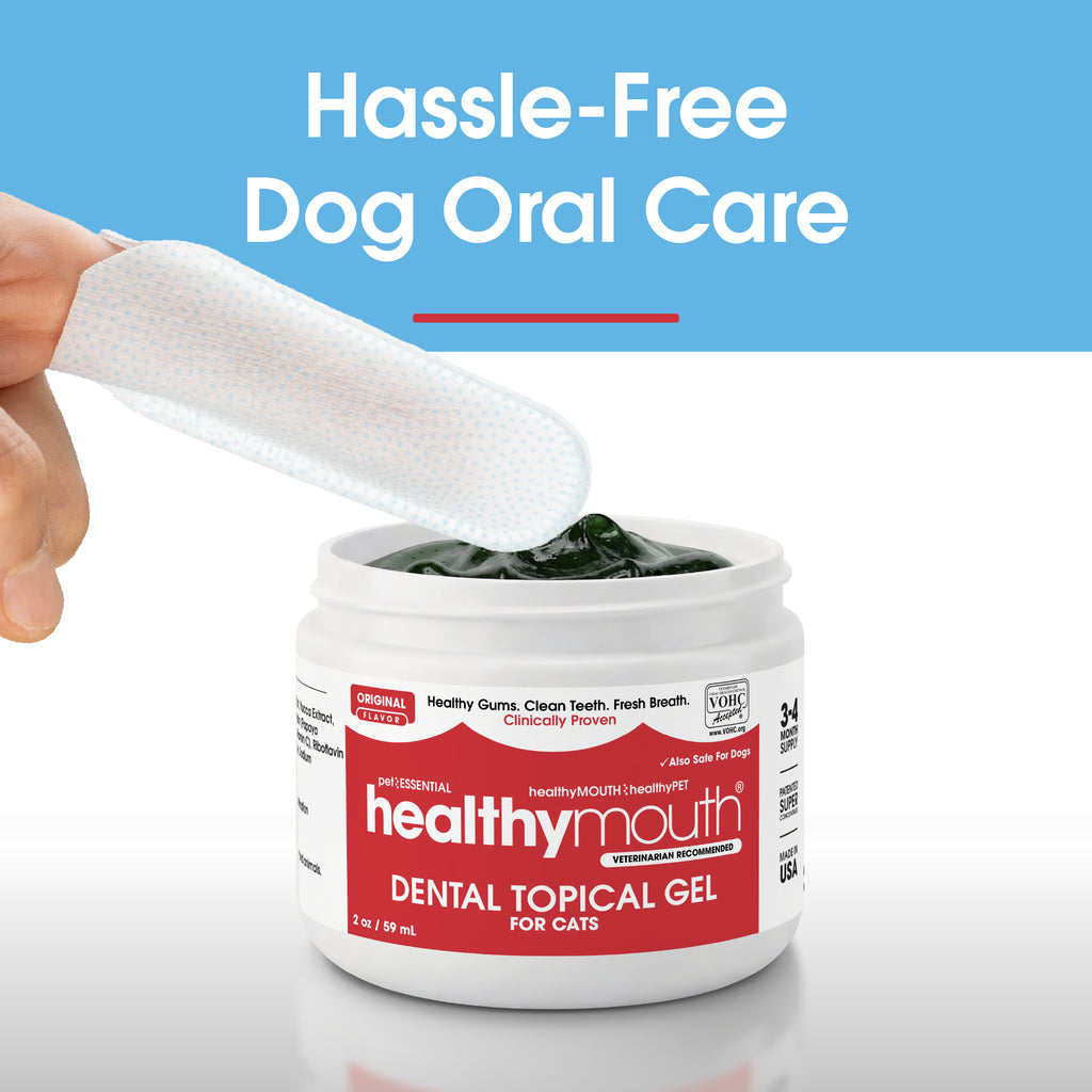HealthyMouth® Dental Finger Wipes with Dental Topical Gel For Cats