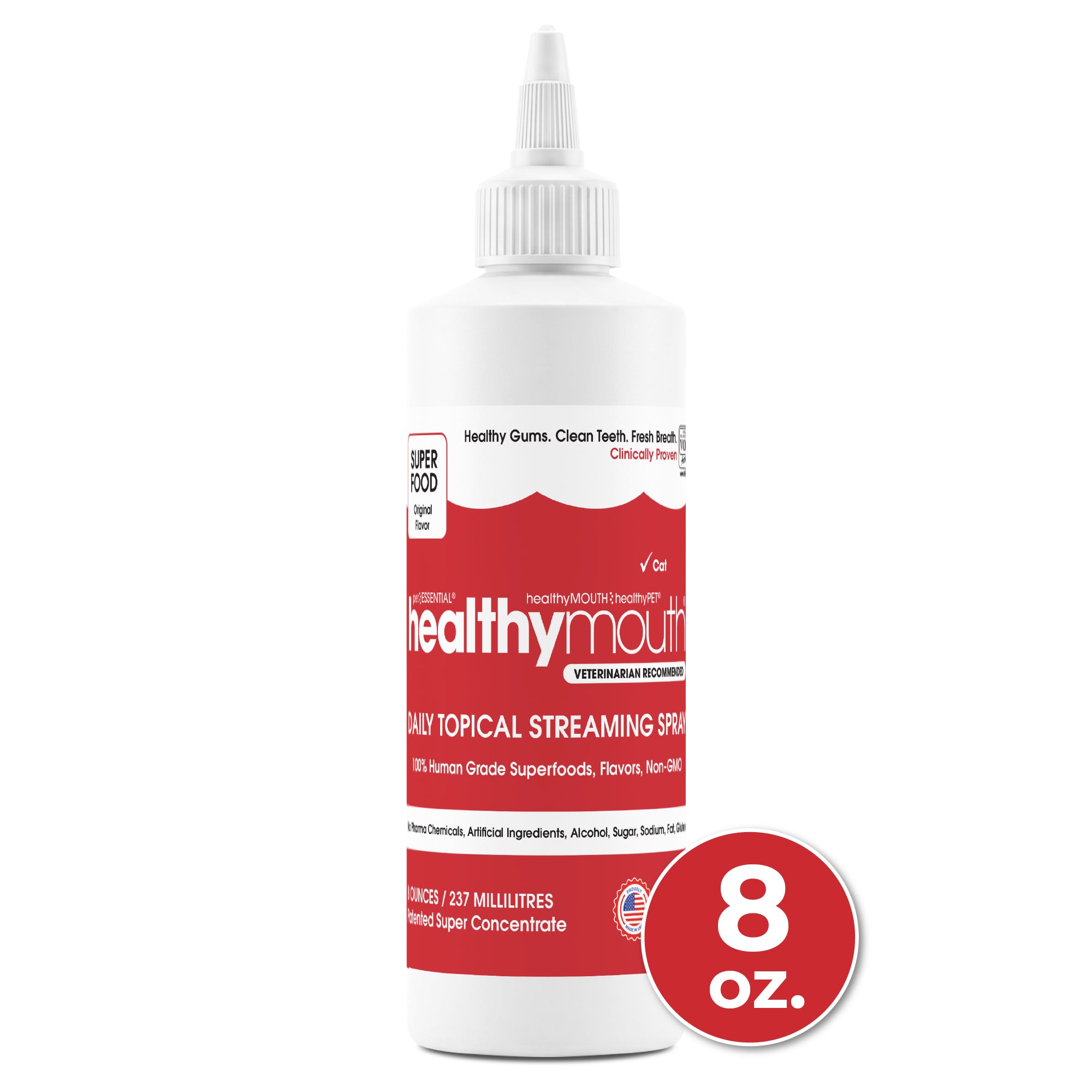 HealthyMouth® Dental Topical Spray For Cats (Clinically Proven, VOHC Accepted)