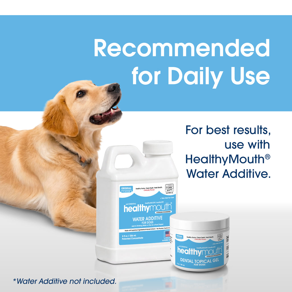 HealthyMouth® Dental Topical Gel For Dogs (Clinically Proven, VOHC Accepted)
