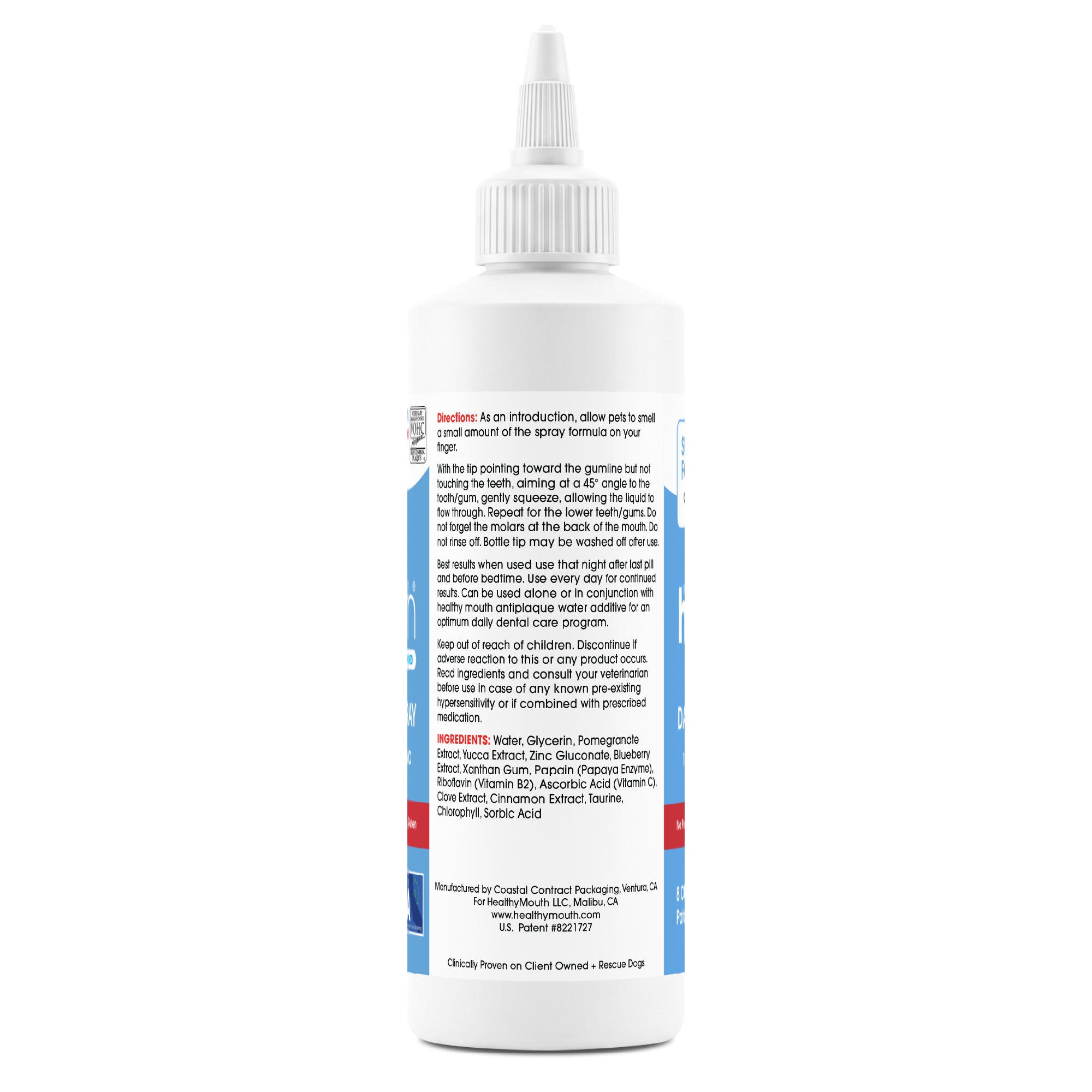 HealthyMouth® Dental Topical Spray For Dogs (Clinically Proven, VOHC Accepted)