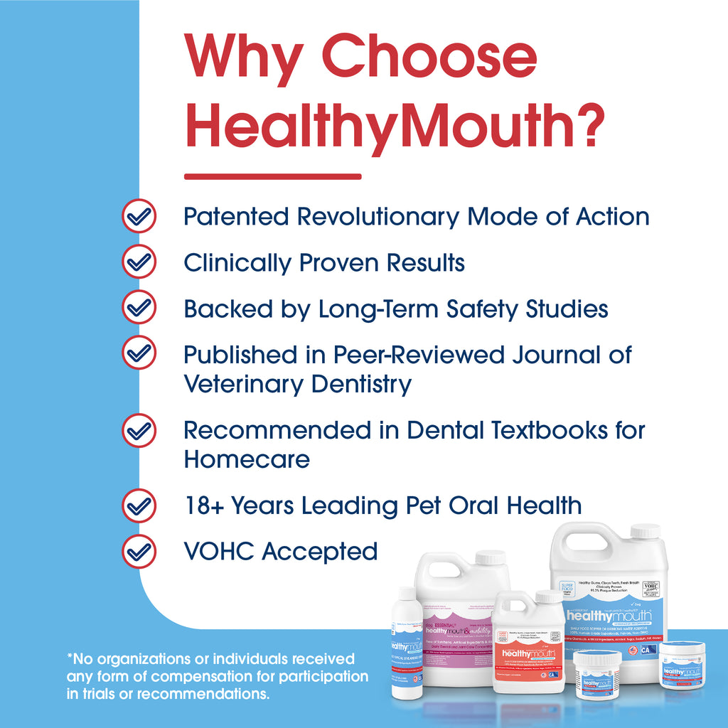 HealthyMouth® Water Additive for Cats (Clinically Proven, VOHC Accepted)