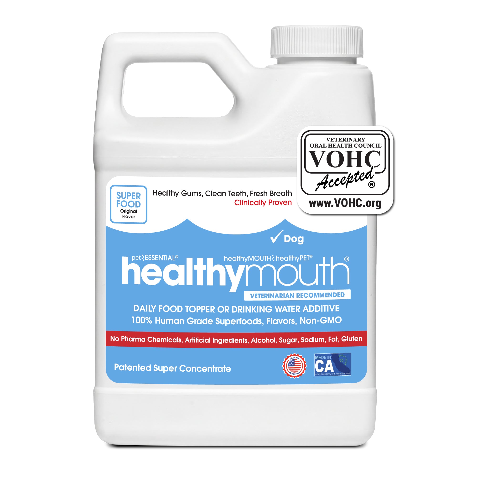 HealthyMouth® Water Additive for Dogs (8 oz) Clinically Proven, VOHC® Accepted