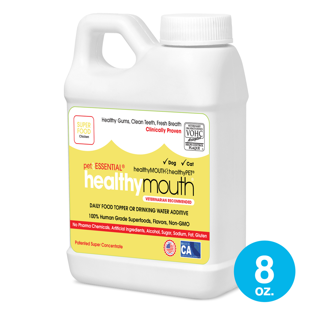 HealthyMouth® Water Additive for Dogs (8 oz) Clinically Proven, VOHC® Accepted
