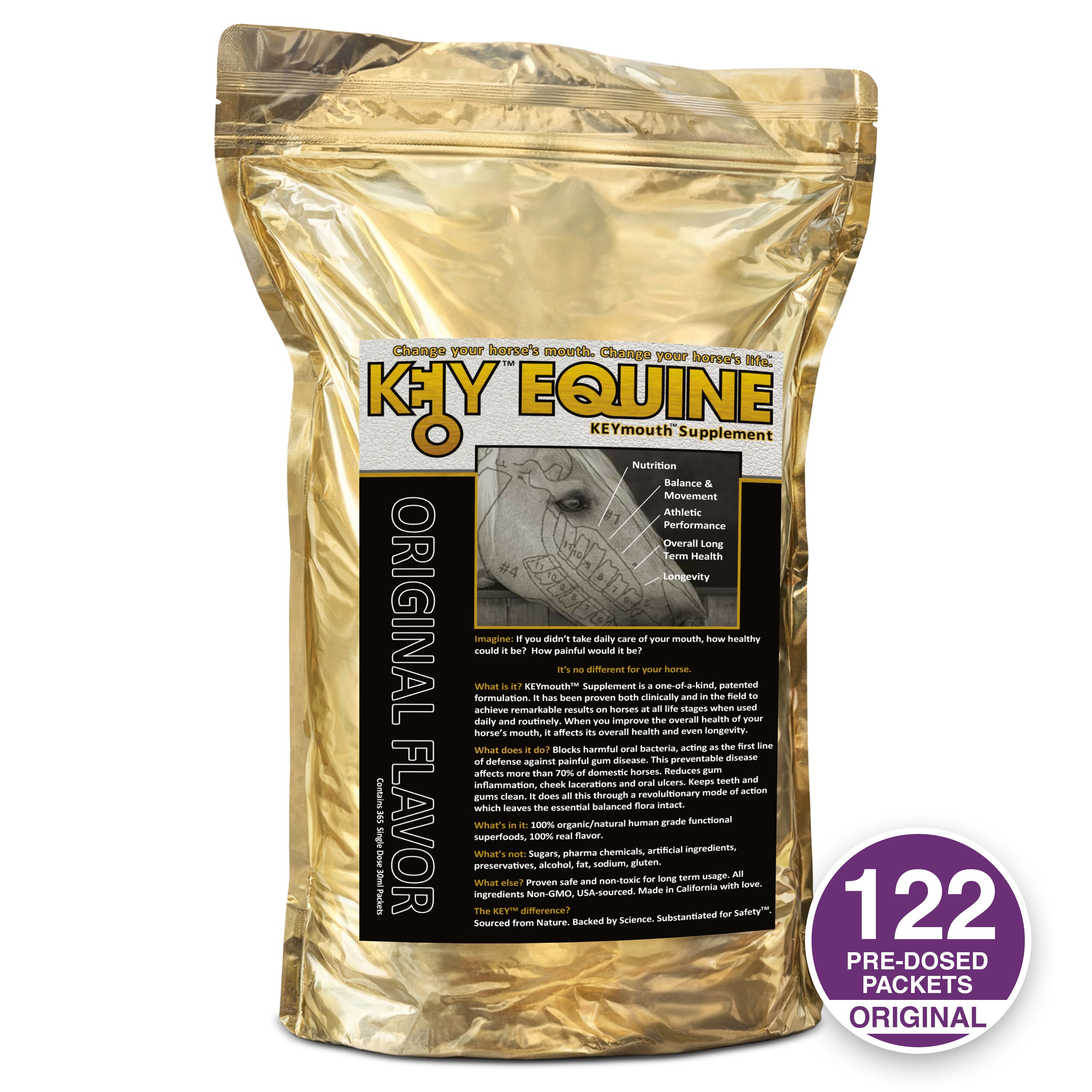 Key Equine® KeyMouth Dental Supplement For Horses (Clinically Proven)