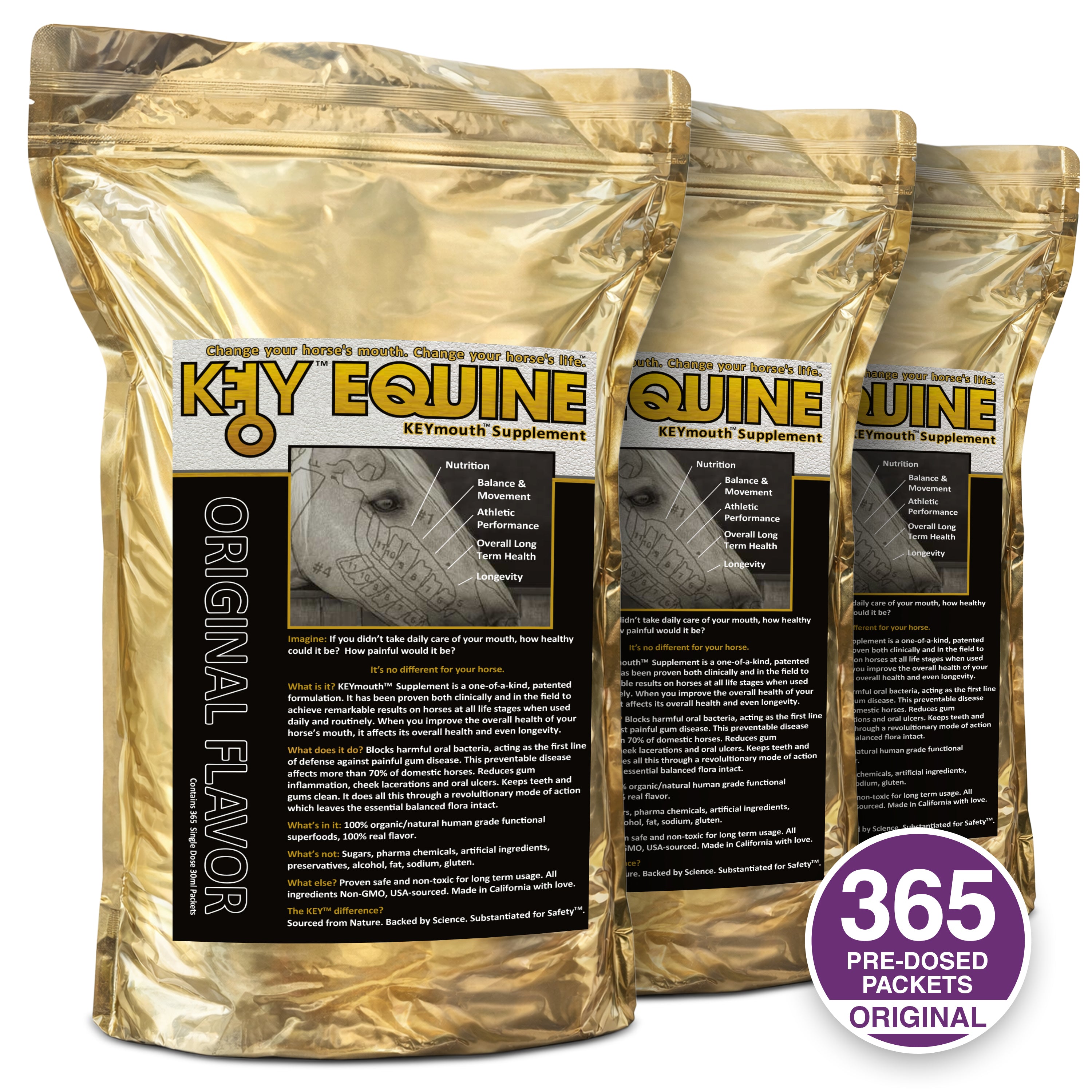 Key Equine® KeyMouth Dental Supplement For Horses (Clinically Proven)