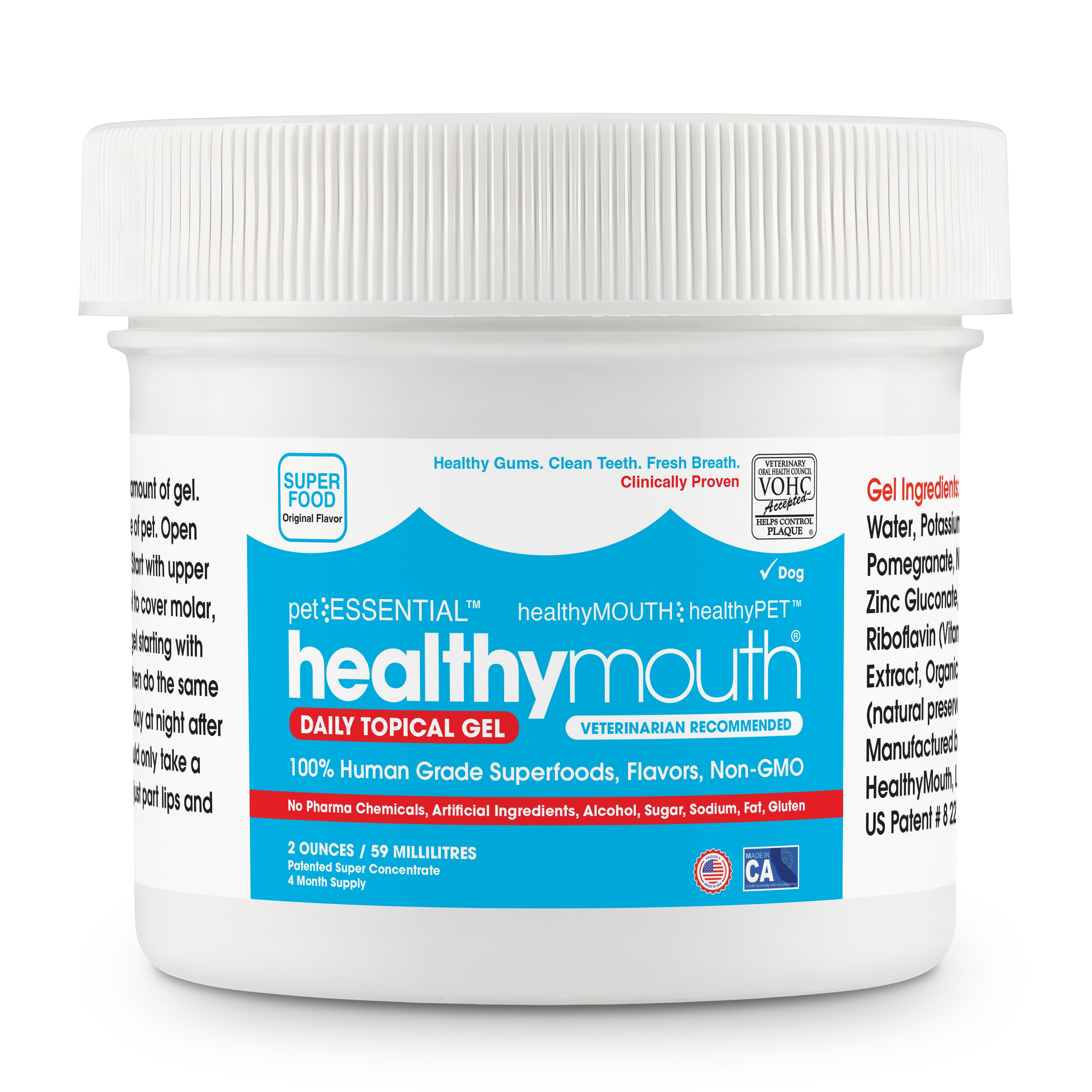 HealthyMouth® Topical Gel for Dogs (2 oz) Clinically Proven, VOHC® Accepted