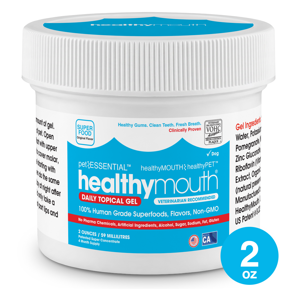 HealthyMouth® Topical Gel for Dogs (2 oz) Clinically Proven, VOHC® Accepted