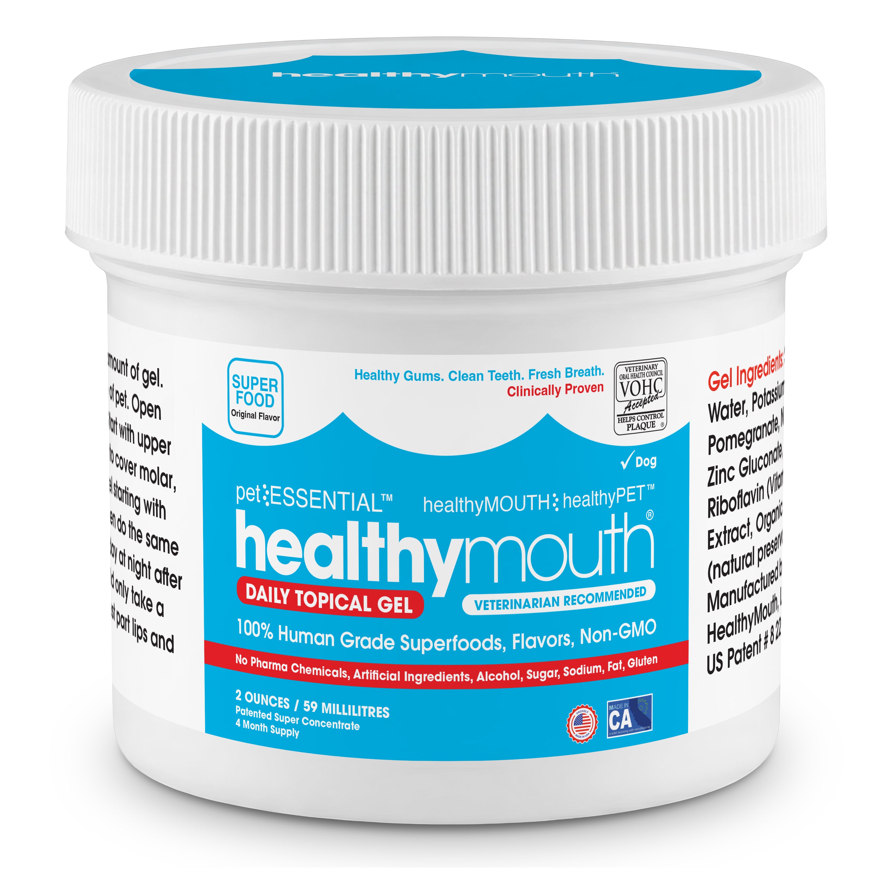 HealthyMouth® Topical Gel for Dogs (2 oz) Clinically Proven, VOHC® Accepted