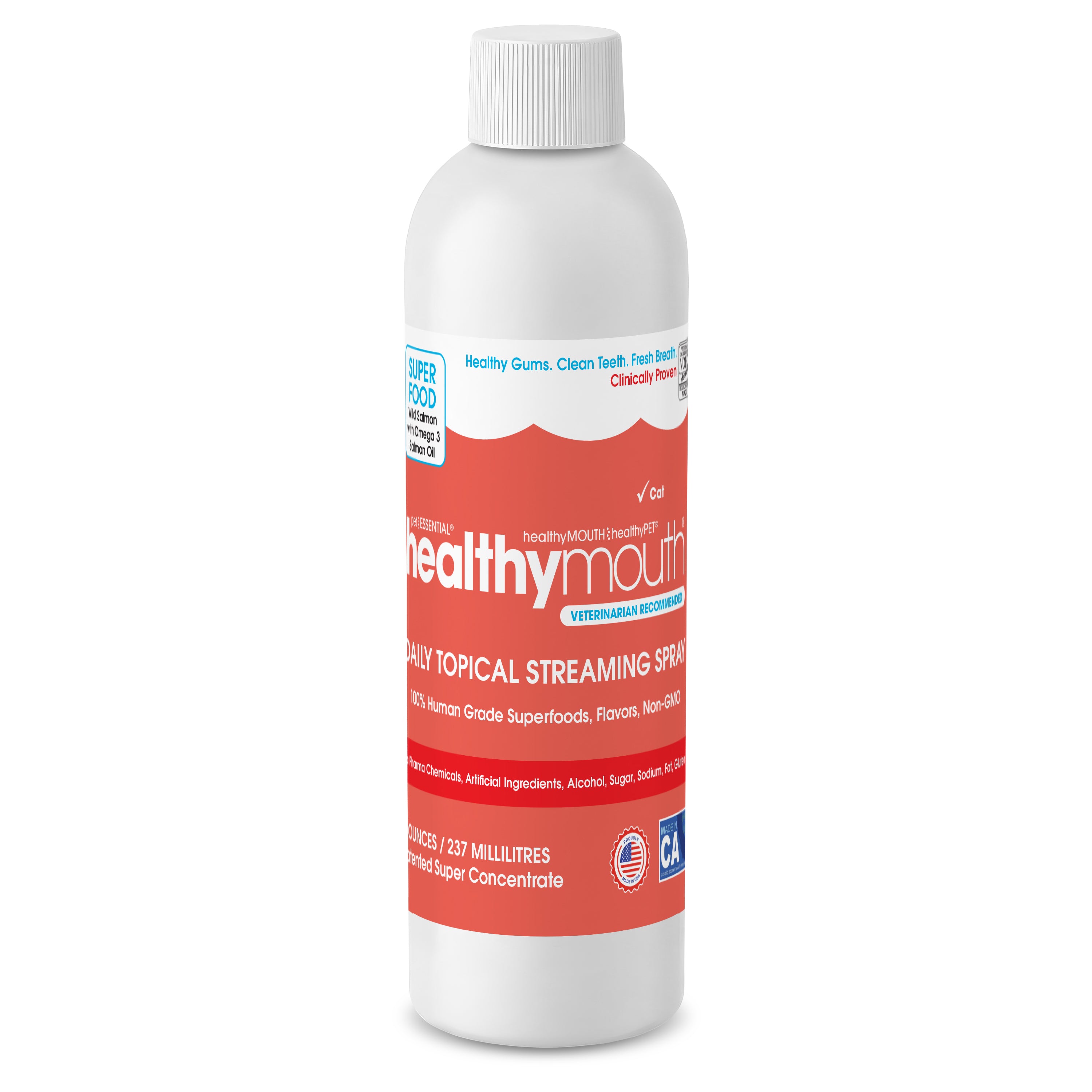 HealthyMouth® Topical Streaming Spray for Cats (8 oz) Clinically Proven, VOHC® Accepted