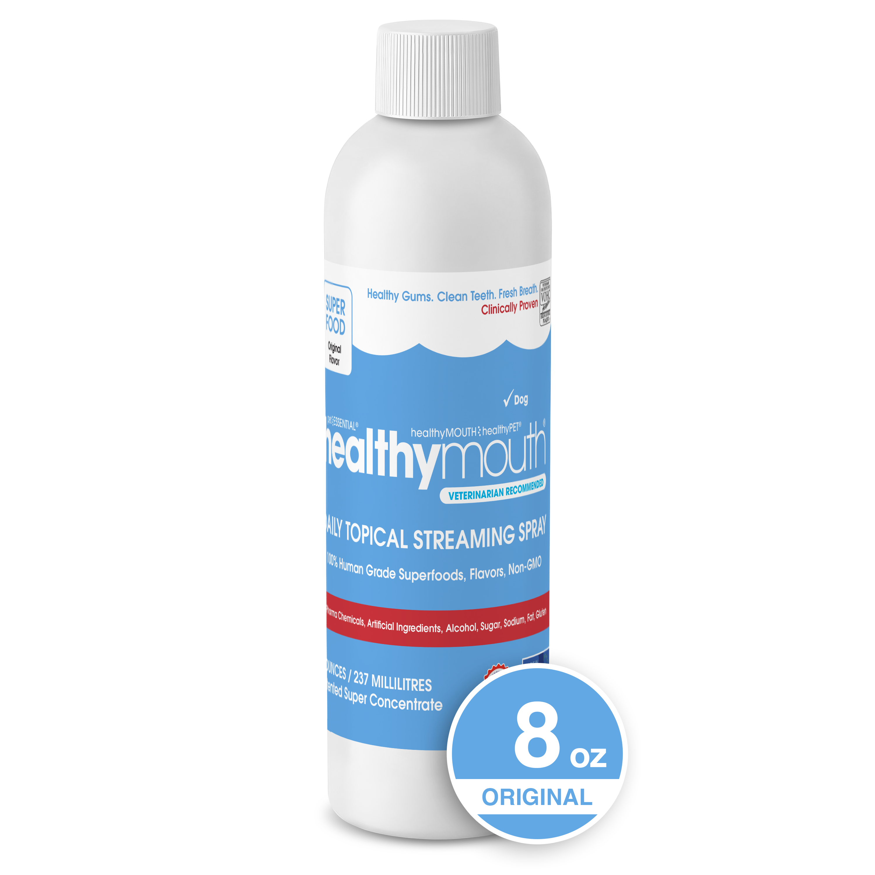 HealthyMouth® Topical Spray for Dogs (8 oz) Clinically Proven, VOHC® Accepted
