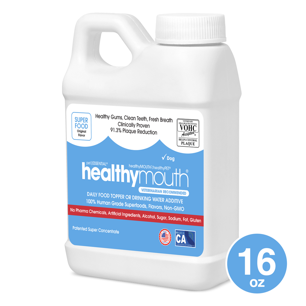 HealthyMouth® Water Additive for Dogs (16 oz) Clinically Proven, VOHC® Accepted