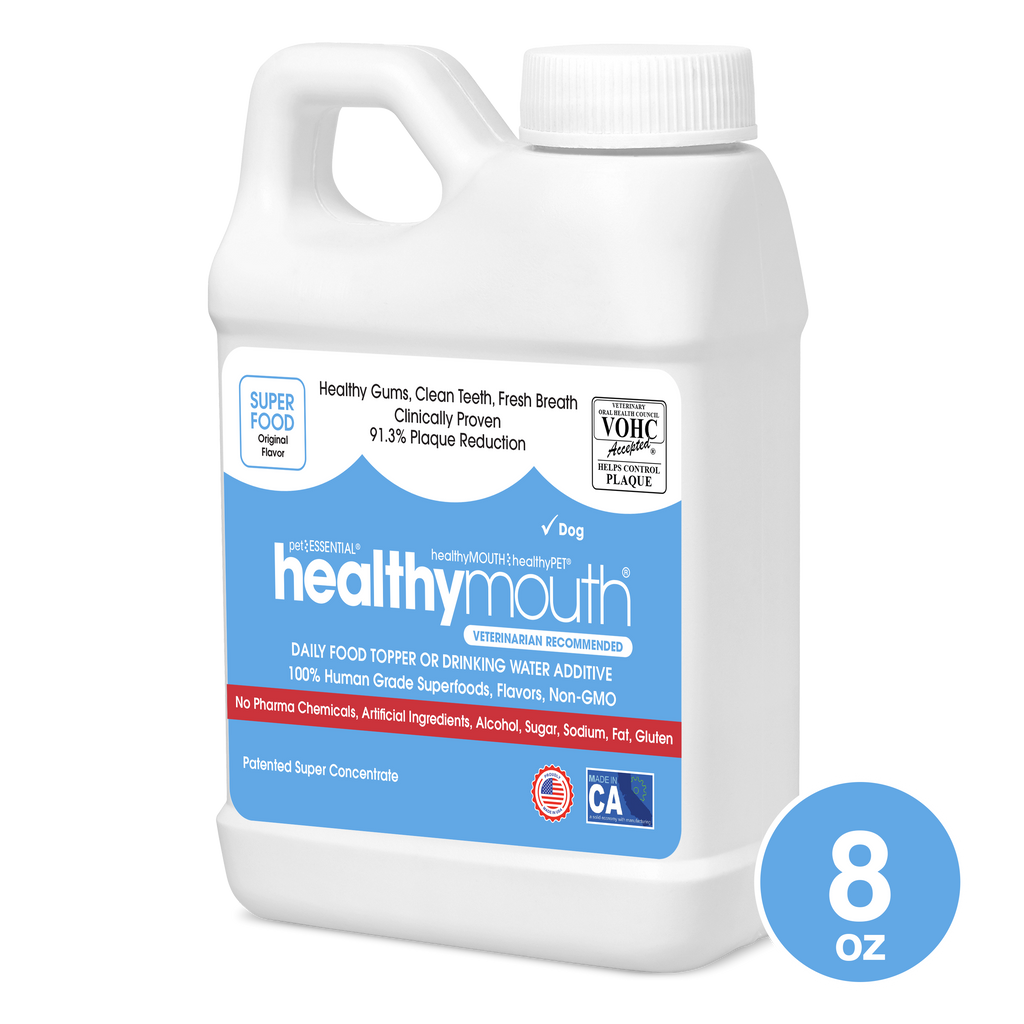 HealthyMouth® Water Additive for Dogs (8 oz) Clinically Proven, VOHC® Accepted