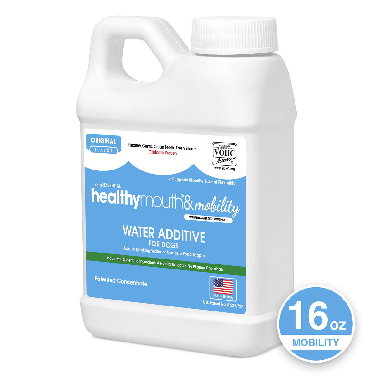 HealthyMouth® Mobility Water Additive For Dogs (Clinically Proven, VOHC Accepted)