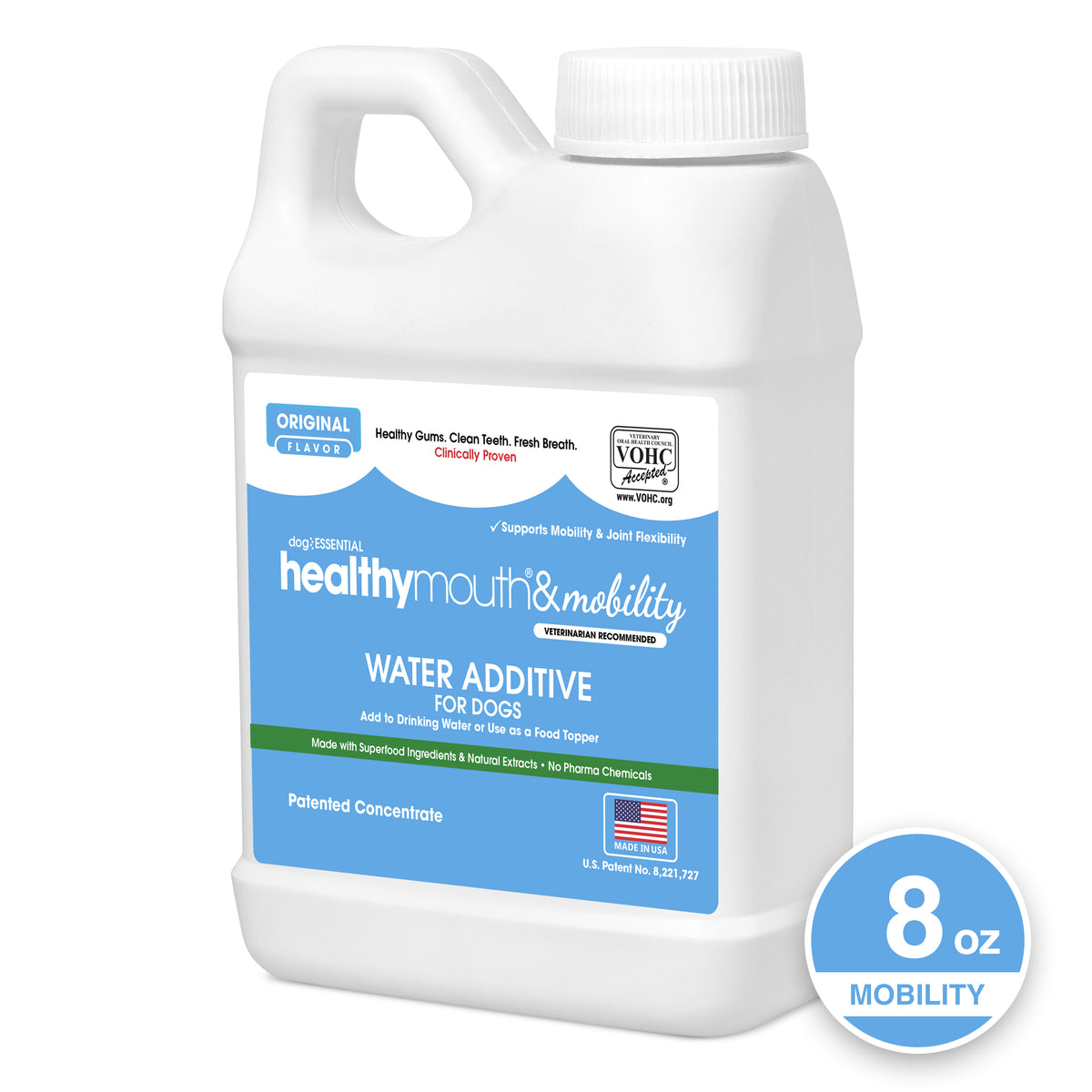 HealthyMouth® Mobility Water Additive For Dogs (Clinically Proven, VOHC Accepted)