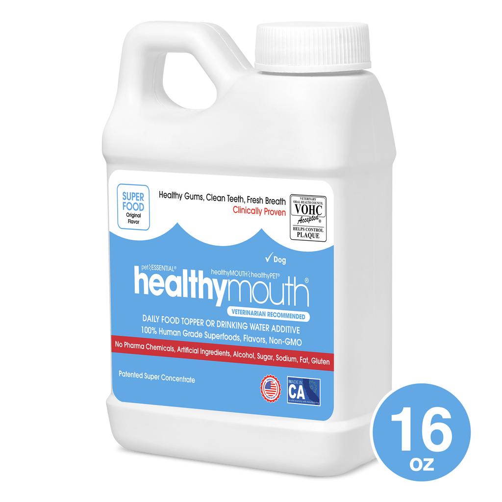 HealthyMouth® Water Additive for Dogs (16 oz) Clinically Proven, VOHC® Accepted