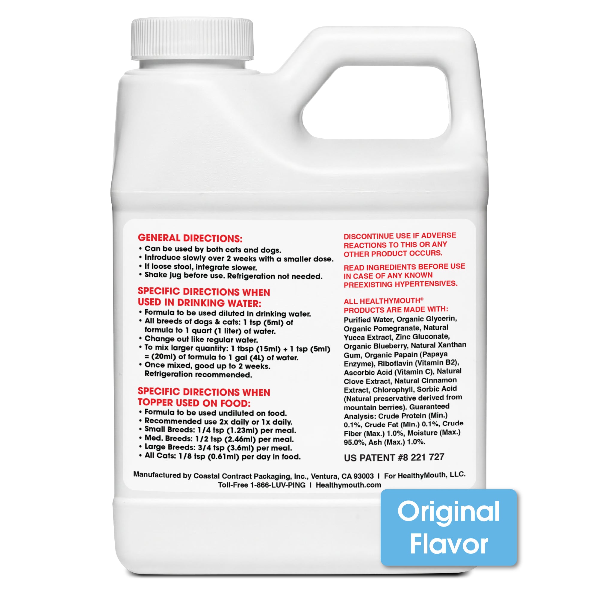 HealthyMouth® Water Additive for Dogs (8 oz) Clinically Proven, VOHC® Accepted